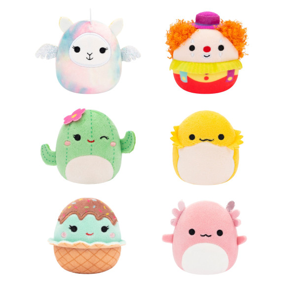 Squishville Mini Squishmallows Plüschfiguren 6er-Pack A 5 cm