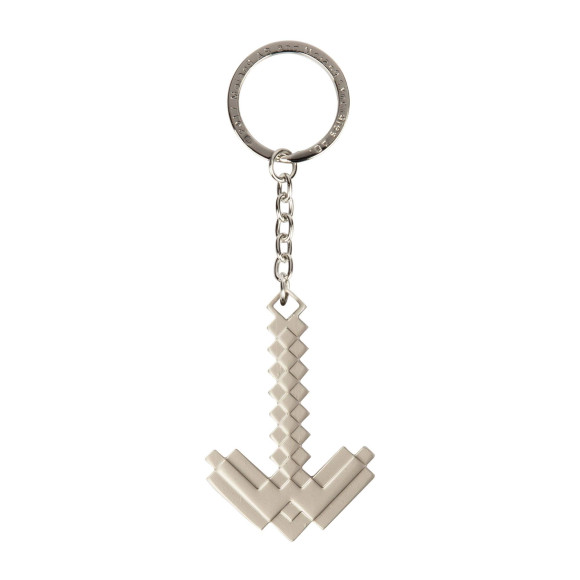 Minecraft Metall-Spitzhacke Metall Schlüsselanhänger 4 cm