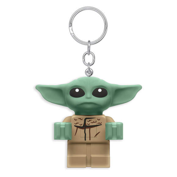 LEGO Star Wars The Mandalorian Schlüsselanhänger mit Leuchtfunktion Baby Yoda 6 cm