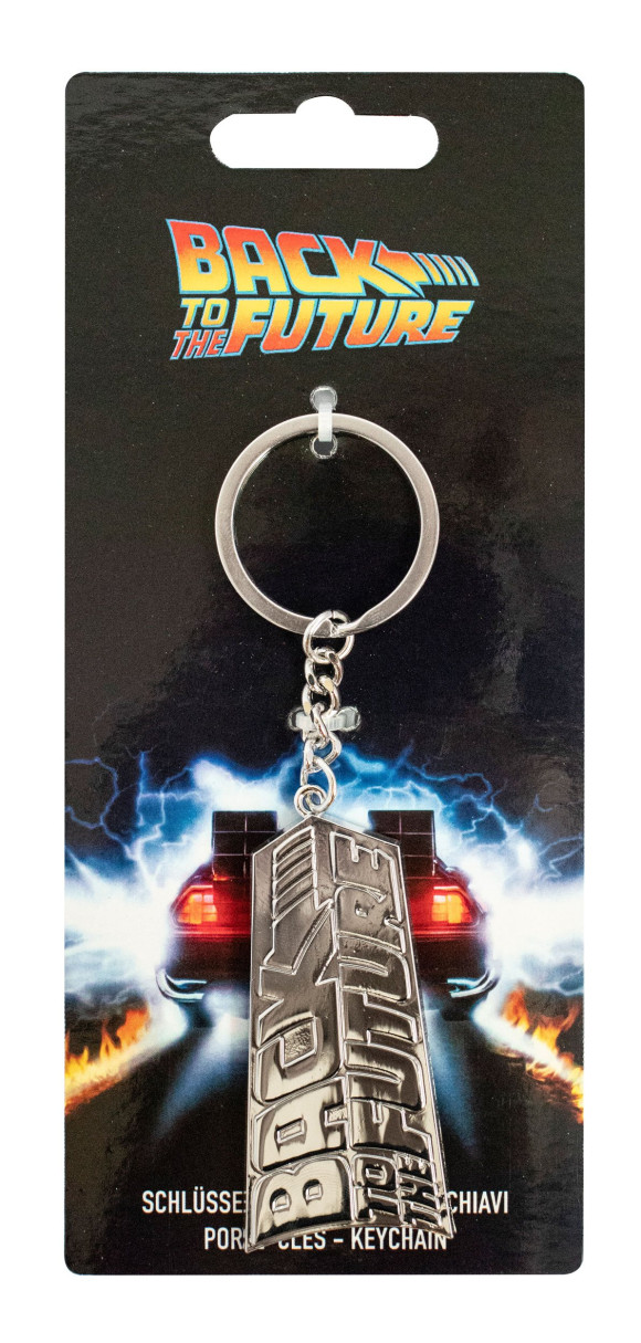 Zurück in die Zukunft Logo Metall Schlüsselanhänger