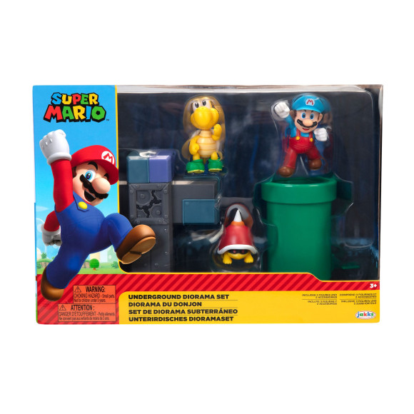 World of Nintendo Super Mario Diorama Set Underground