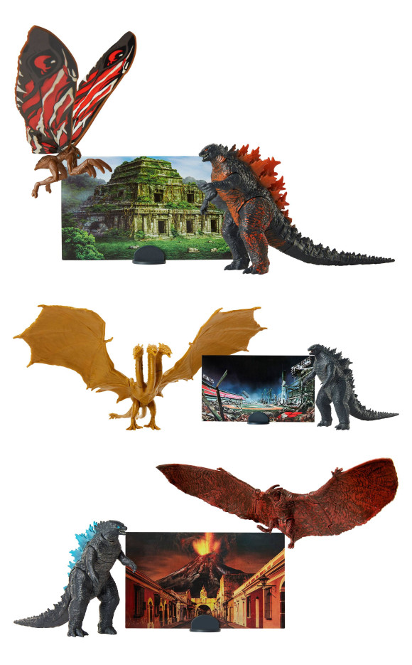 Godzilla King of the Monsters Monster Matchups Actionfiguren 9 cm Doppelpacks
