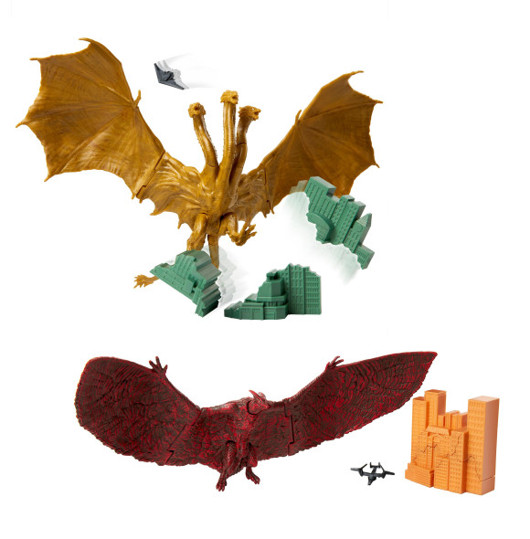 Godzilla Rodan & King Ghidorah Monster Packs Actionfiguren 15 cm