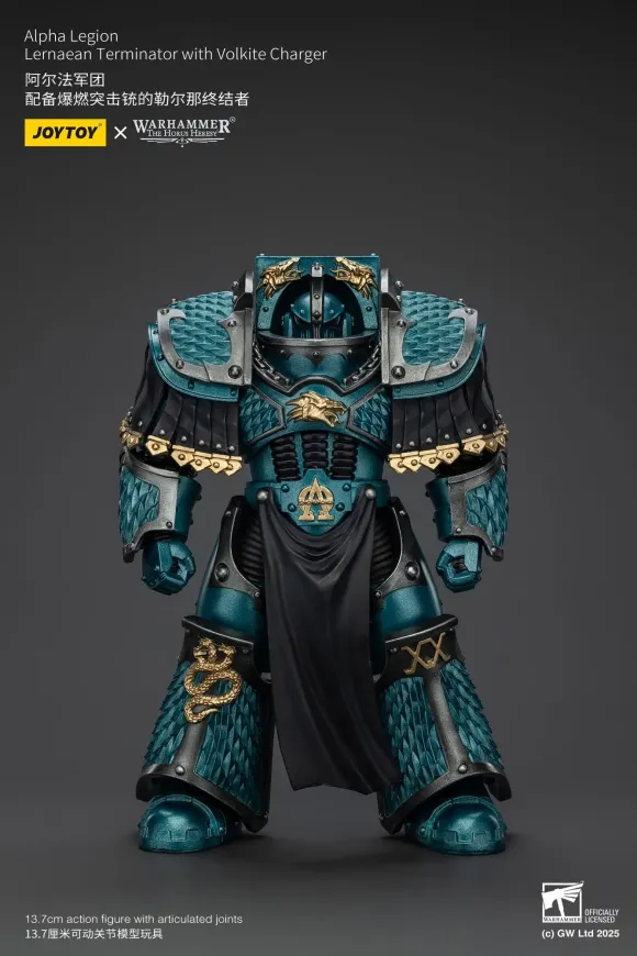Warhammer The Horus Heresy Actionfigur Alpha Legion Lernaean Terminator with Volkite Charger 20 cm