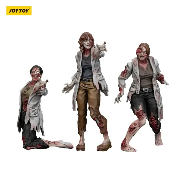 Zombie Dark Source Actionfiguren 3er-Pack Scientists (Female) 8 cm