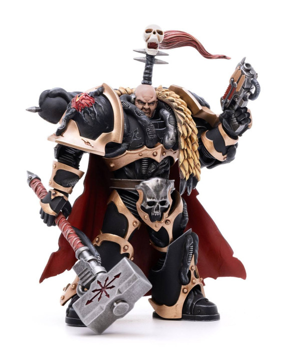 Warhammer 40k Actionfigur 1/18 Black Legion Chaos Lord Khalos the Ravager 16 cm