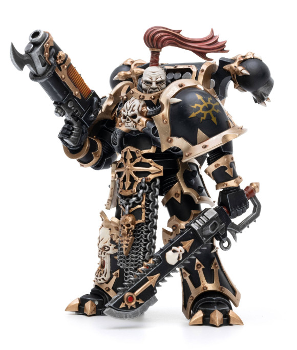 Warhammer 40k Actionfigur 1/18 Black Legion Havocs Champion Brother Slael 15 cm