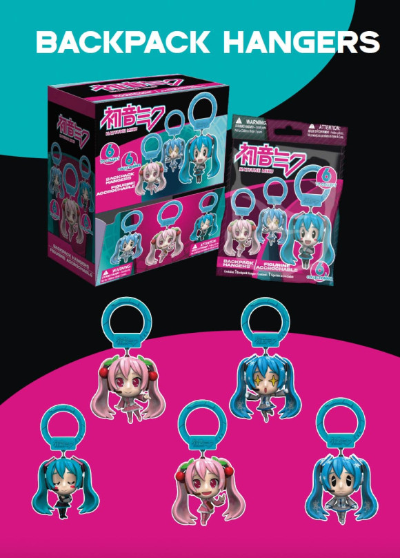 Hatsune Miku PVC Rucksack-Anhänger Display (16)