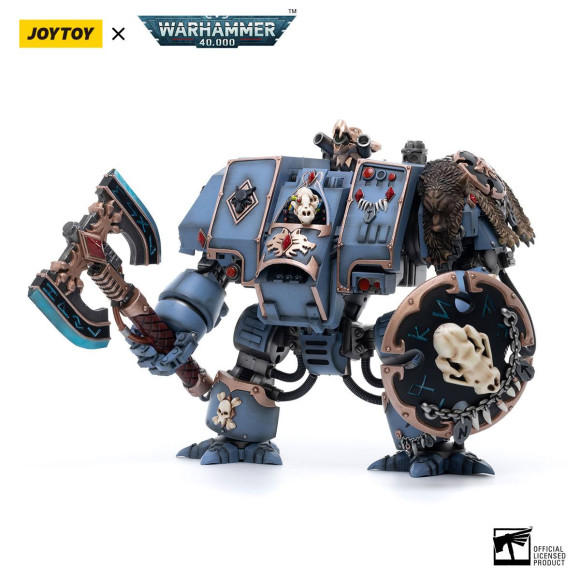 Warhammer 40k Actionfigur 1/18 Space Marines Space Wolves Venerable Dreadnought Brother Hvor 20 cm