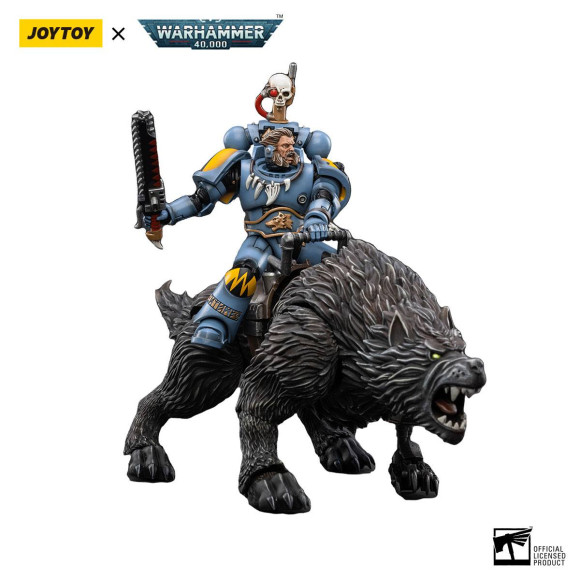 Warhammer 40k Actionfigur 1/18 Space Wolves Thunderwolf Cavalry Frode