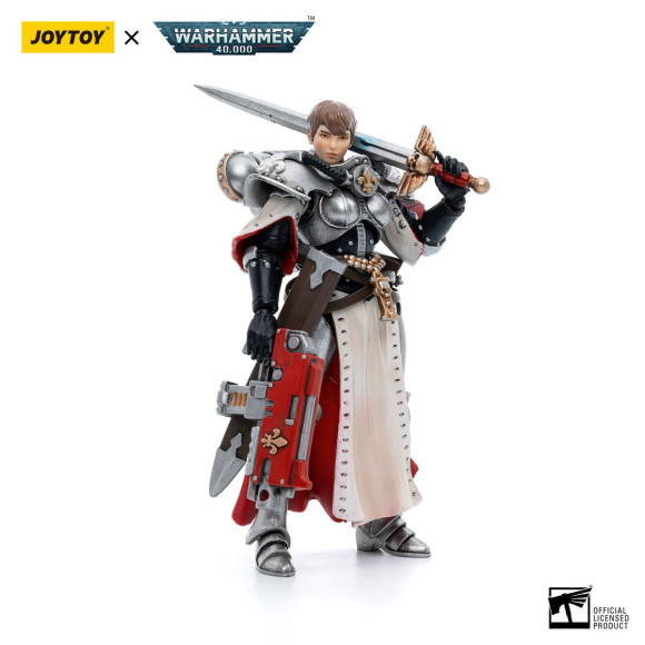 Warhammer 40k Actionfigur 1/18 Adepta Sororitas Battle Sisters Order of the Argent Shroud Sister Superior Evinka 11 cm