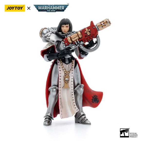 Warhammer 40k Actionfigur 1/18 Adepta Sororitas Battle Sisters Order of the Argent Shroud Sister Irmengard 11 cm