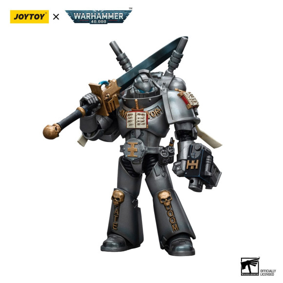 Warhammer 40k Actionfigur 1/18 Grey Knights Interceptor Squad Interceptor with Storm Bolter and Nemesis Force Sword 12 cm