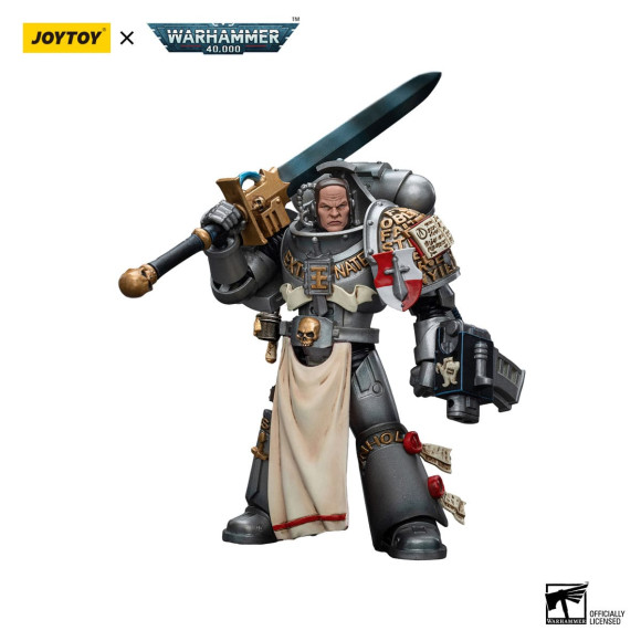 Warhammer 40k Actionfigur 1/18 Grey Knights Strike Squad Justicar 12 cm