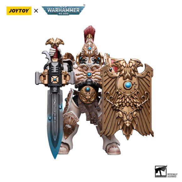 Warhammer 40k Actionfigur 1/18 Adeptus Custodes Solar Watch Custodian Guard with Sentinel Blade and Praesidium Shield 12 cm