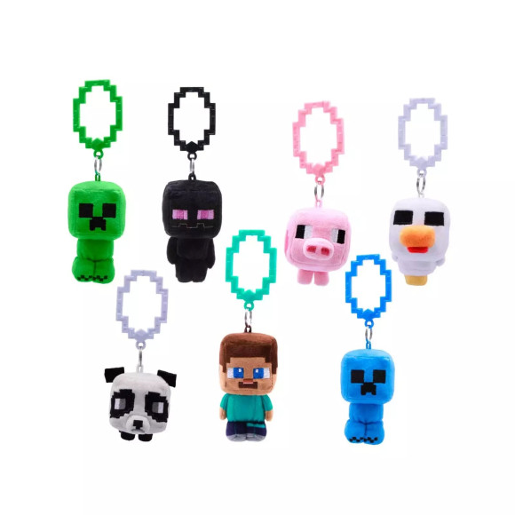 Minecraft Plüsch-Anhänger 8 cm Series 1 Display (18)