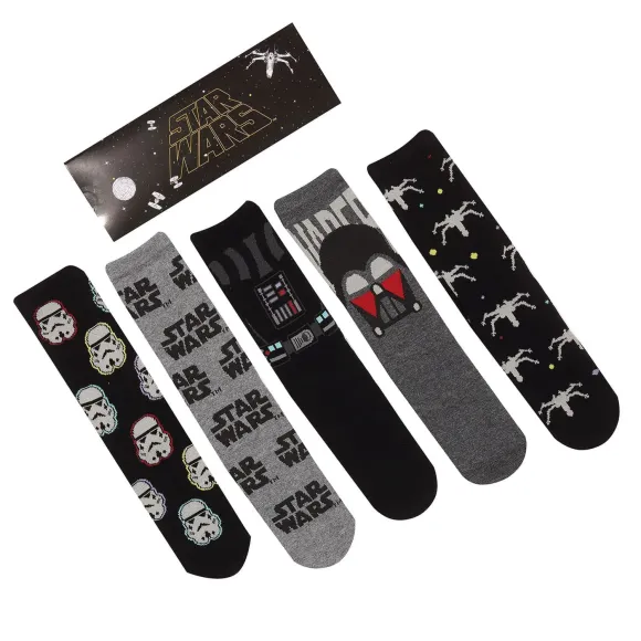 Star Wars Socken 5er-Pack Dark Side L-XL