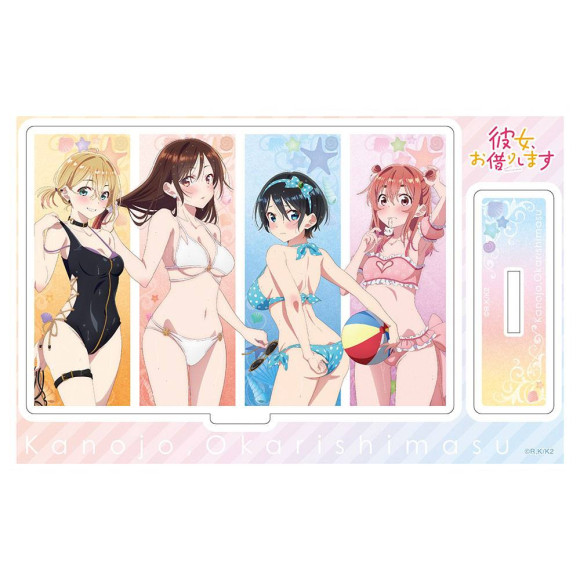 Rent-A-Girlfriend Swimsuit and Girlfriend Acryl Figur Kanojo, Okarishimasu 14 cm