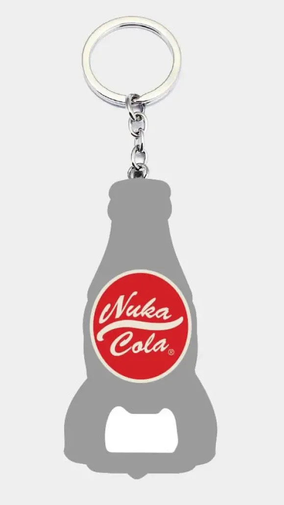 Fallout Schlüsselanhänger mit Flaschenöffner Nuka Cola Logo
