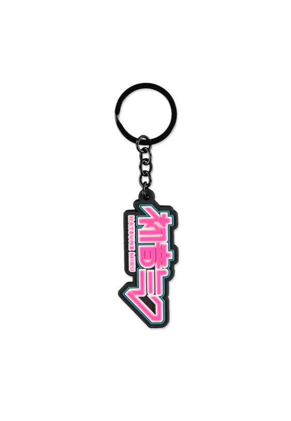 Hatsune Miku Gummi-Schlüsselanhänger Logo