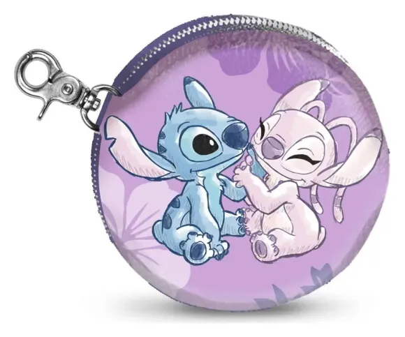 Lilo & Stitch Face-Cookie Geldbörse Stitch & Angel Pink