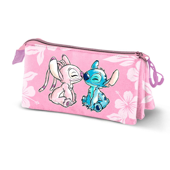 Lilo & Stitch Triple Federmäppchen Pink
