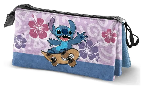 Lilo & Stitch Triple Federmäppchen Skate Lilac