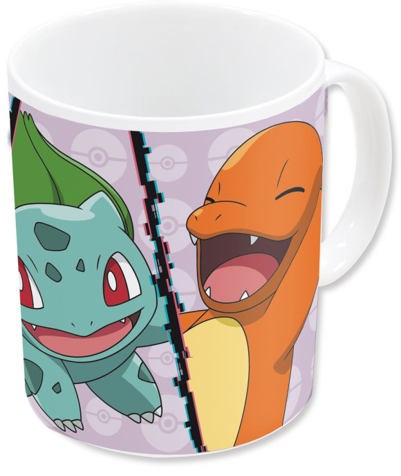 Pokemon Tasse Glumanda, Bisasam, Schiggy, Pikachu 320 ml