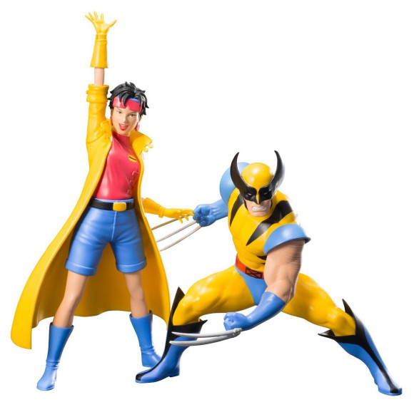 Marvel Universe ARTFX+ Statuen 1/10 Doppelpack Wolverine & Jubilee (X-Men '92) 16 cm