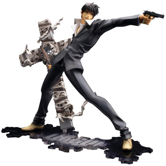 Trigun Badlands Rumble ARTFX J Statue 1/8 Nicholas D. Wolfwood Renewal Package Version 20 cm