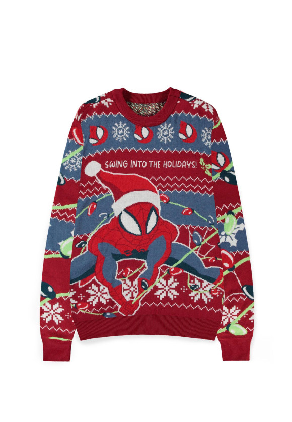 Spider-Man Pullover Swing into the Holidays (Christmas Jumper) Größe M