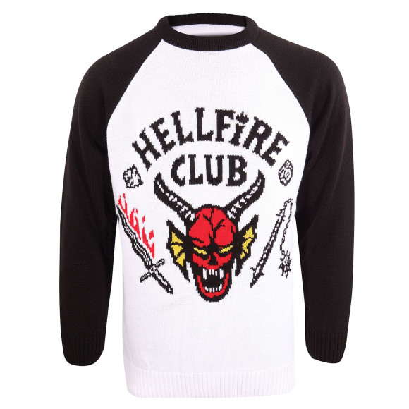 Stranger Things Sweatshirt Christmas Jumper Hellfire Club Größe M