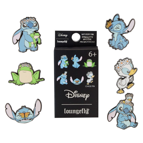 Disney by Loungefly Ansteck-Pins Lilo and Stitch Springtime Blind Box Sortiment (12)
