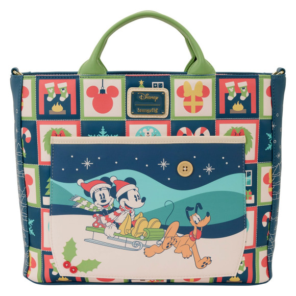 Disney by Loungefly Tragetasche Mickey and Minnie Holiday