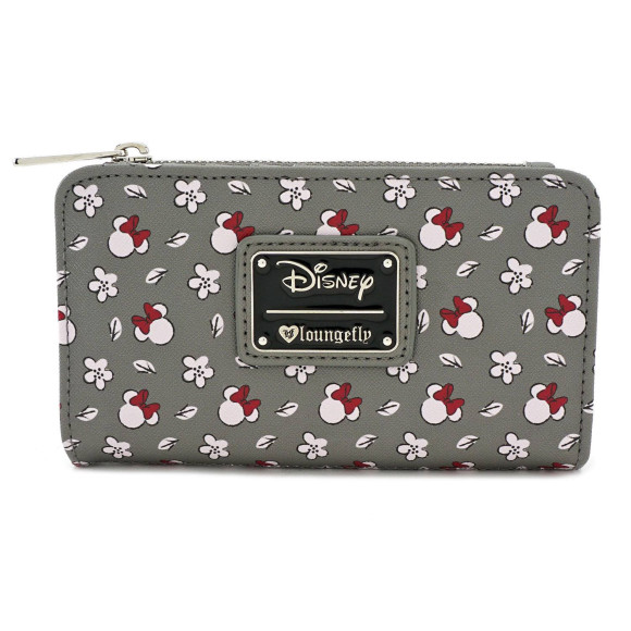 Disney Geldbeutel Minnie Head & Flower Print by Loungefly