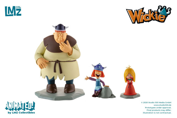 Wickie und die starken Männer Wickie, Ylvi & Faxe Statuen 7 - 16 cm
