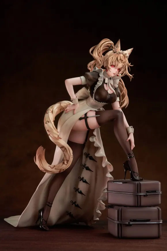 Original Character PVC Statue 1/7 Battle Maid Different Species Leopard Cat Maria Deluxe Edition 24 cm 
