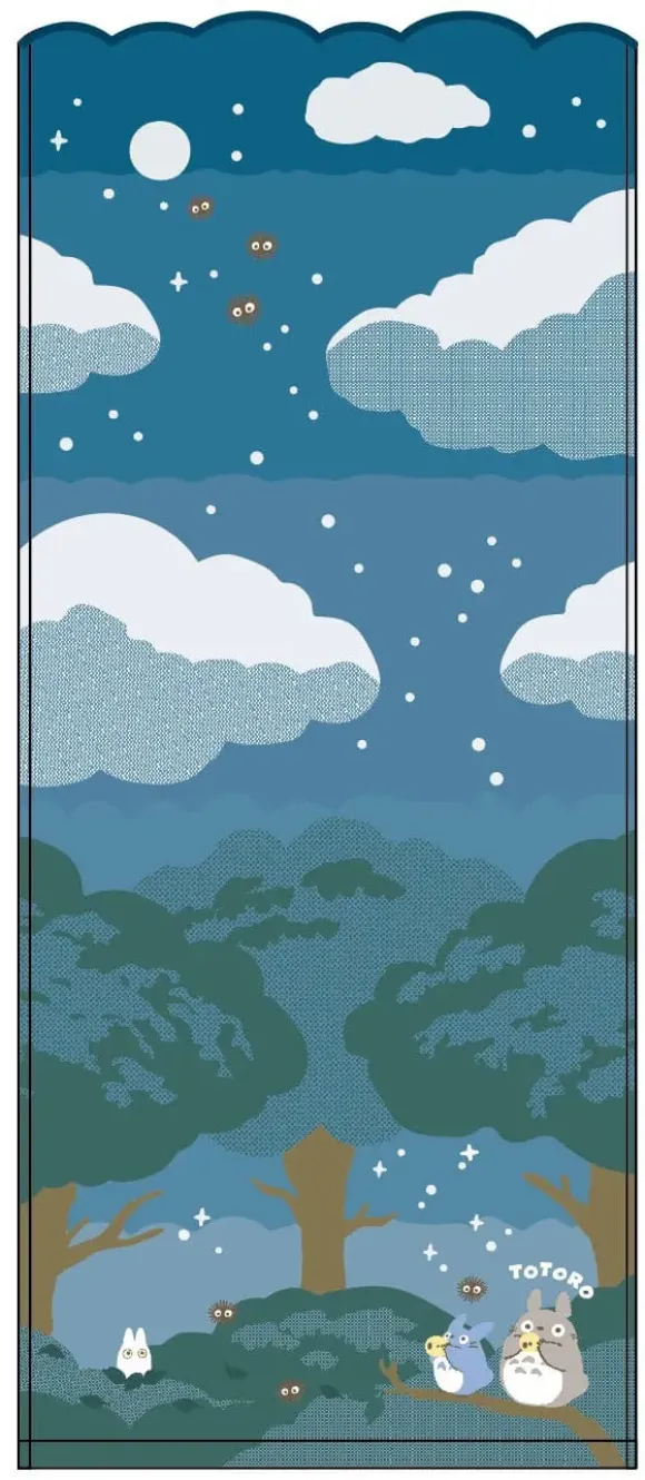 Mein Nachbar Totoro Handtuch Under the moon 34 x 80 cm