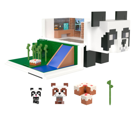 Minecraft Mob Head Minis Spielset Panda Playhouse