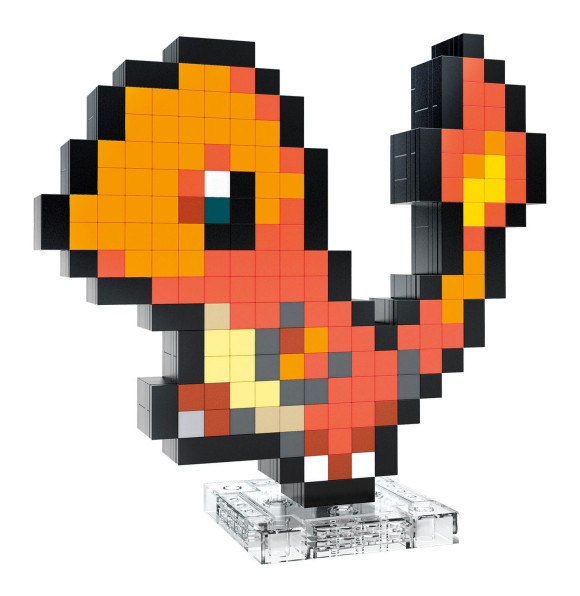 Pokémon MEGA Bauset Glumanda Pixel Art