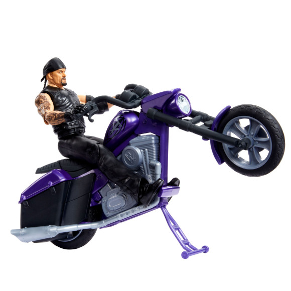 WWE Wrekkin' Fahrzeug Big Evil Slamcycle mit Undertaker Actionfigur 15 cm