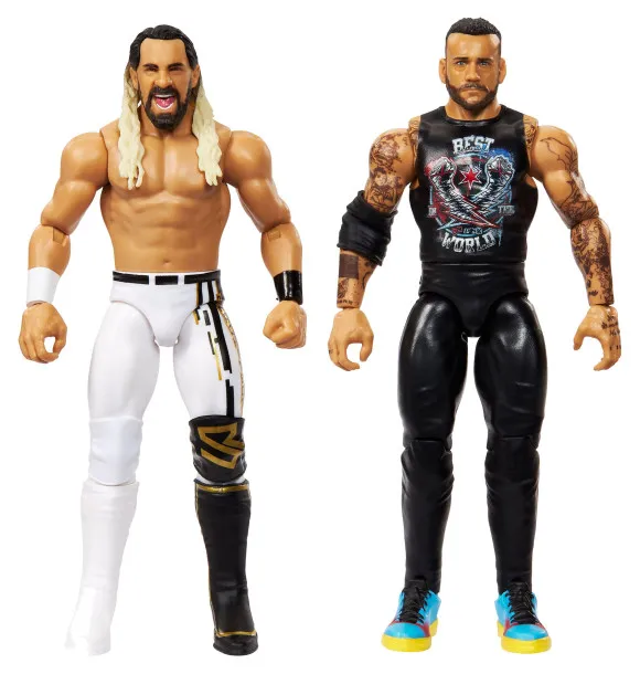 WWE Main Event Showdown Actionfiguren CM Punk vs Seth "Freakin" Rollins 2-Pack 15 cm
