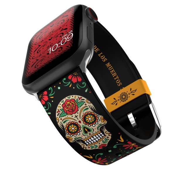 Dia de los Muertos Smartwatch-Armband Black