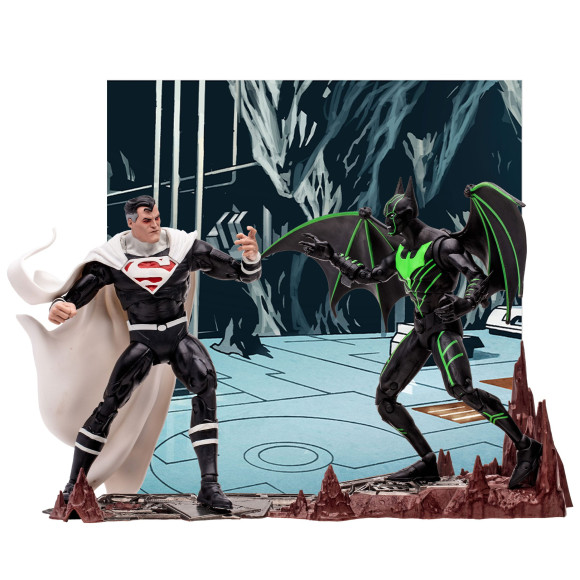DC Collector Actionfigur 2er-Pack Batman Beyond Vs Justice Lord Superman 18 cm