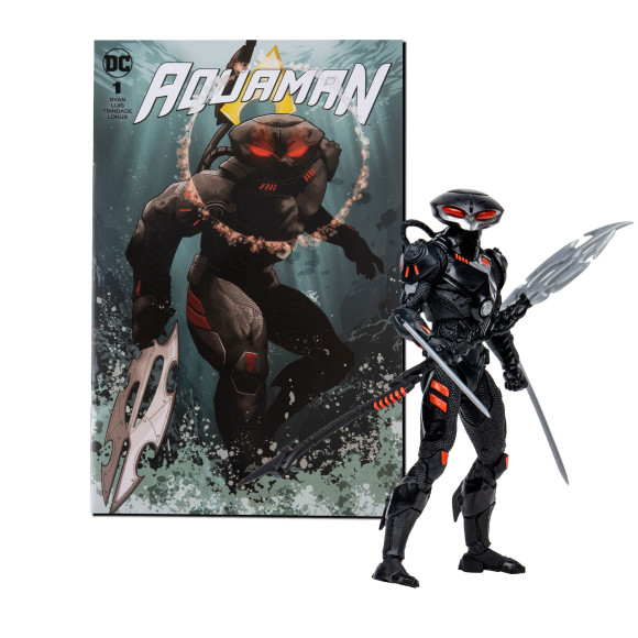 DC Direct Page Punchers Actionfigur & Comic Black Manta (Aquaman) 18 cm