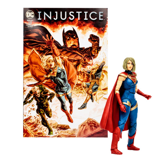DC Direct Page Punchers Gaming Actionfigur & Comic Supergirl (Injustice 2) 18 cm