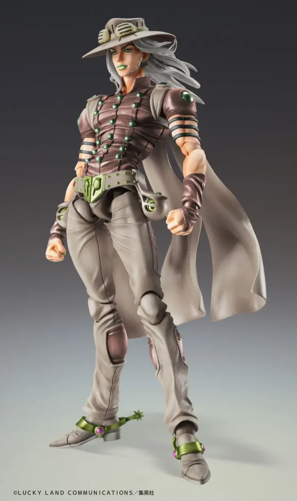 JoJo's Bizarre Adventure Part7 Steel Ball Run Super Action Actionfigur Chozokado Gyro Zeppeli Third 16 cm  