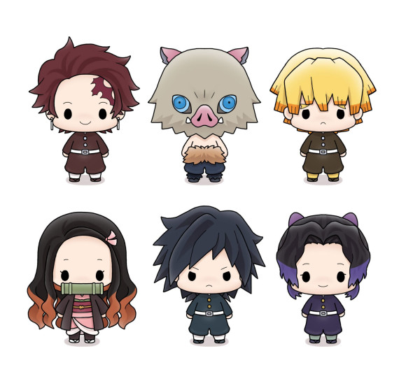 Demon Slayer: Kimetsu no Yaiba Chokorin Mascot Series Sammelfiguren 6 cm Sortiment (6)