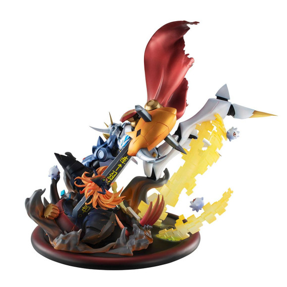 Digimon Adventure: Bokura no War Game! VS Series PVC Statue Omegamon vs Diabolomon 34 cm