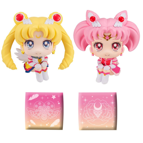 Sailor Moon Cosmos The Movie Look Look Up PVC Statuen Eternal Sailor Moon & Eternal Sailor Chibi Moon LTD Ver. 11 cm